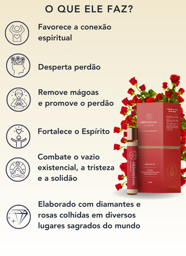 Blend Roll-On 5ml - Alquimia do Amor -  Linha AlkhemyLove
