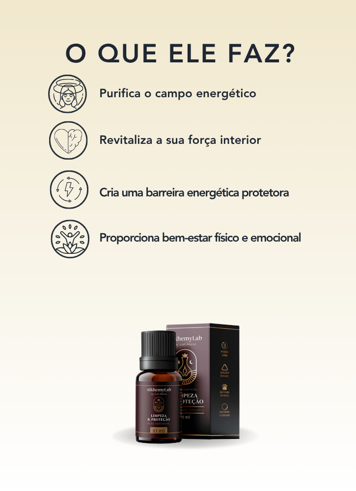 Óleo Essencial Limpeza e Proteção 10ml