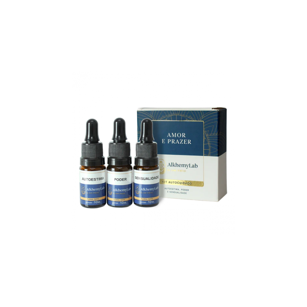 Kit Floral Rescue Amor e Prazer 10ml - Mais Libido | AlkhemyLab