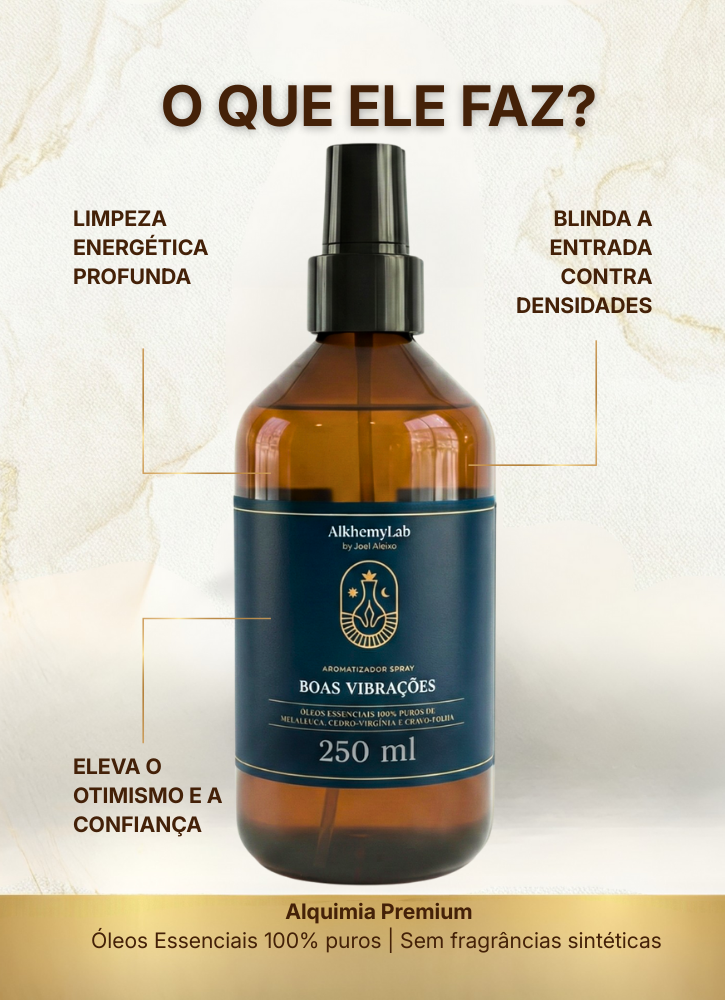 Aromatizador Spray Boas Vibrações - Linha Premium Natal - 250ml