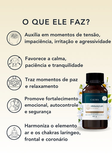 Floral em Glóbulos Vegano Calma 50g