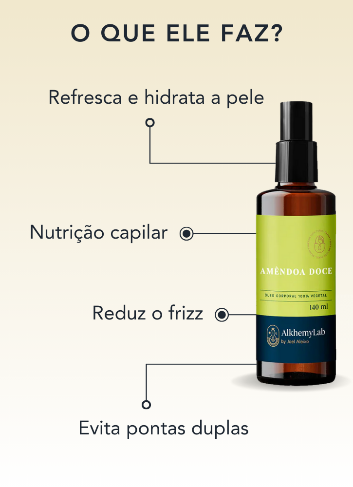 Óleo Vegetal de Amêndoa Doce 140ml