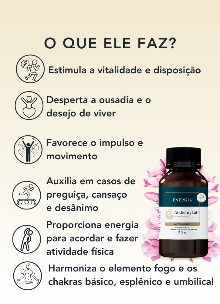 Floral em Glóbulos Vegano Energia 50g