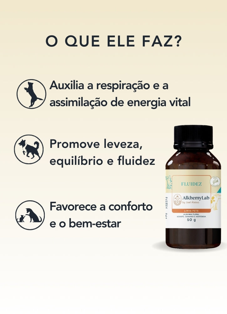 Floral em Glóbulos Vegano Fluidez 50g - Linha Pets