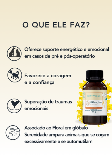 Floral em Glóbulos Vegano Renovação 50g - Linha Pets