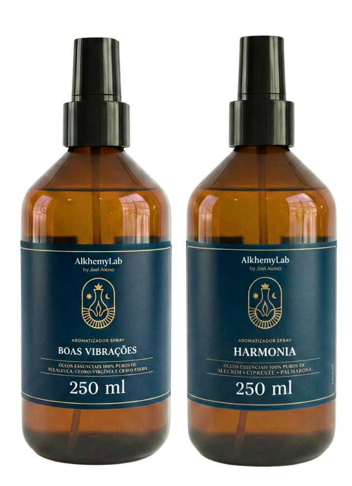 Aromatizadores Spray Premium Natal Kit Duo: Boas Vibrações e Harmonia