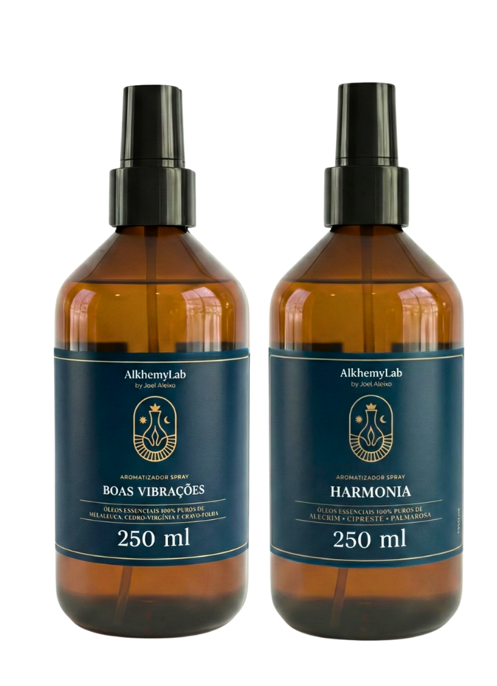 Aromatizadores Spray Premium Natal Kit Duo: Boas Vibrações e Harmonia