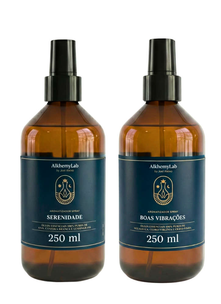 Aromatizadores Spray Premium Natal Kit Duo: Boas Vibrações e Serenidade