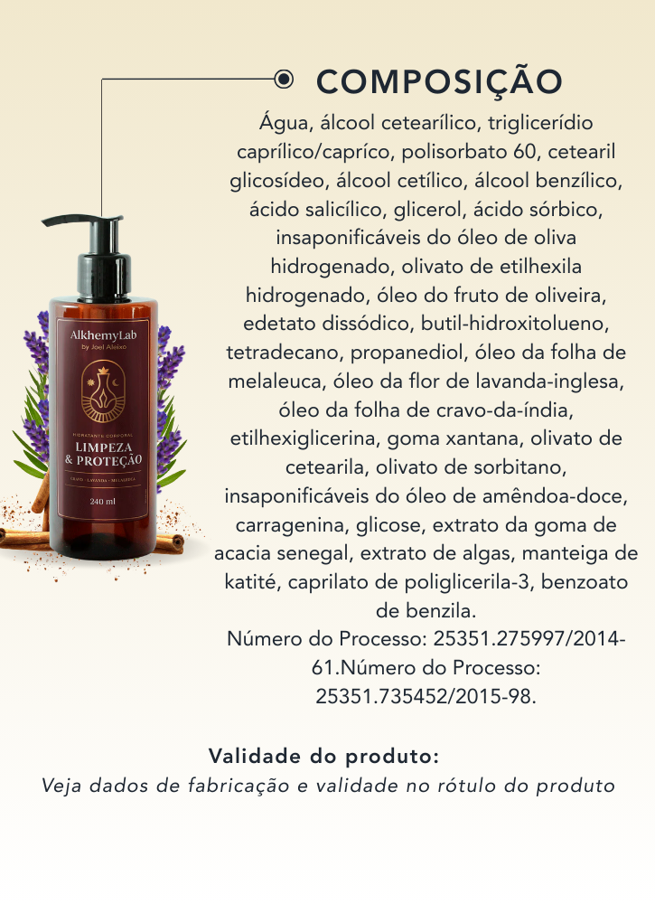 Loção Hidratante Corporal 240ml - Limpeza e Proteção