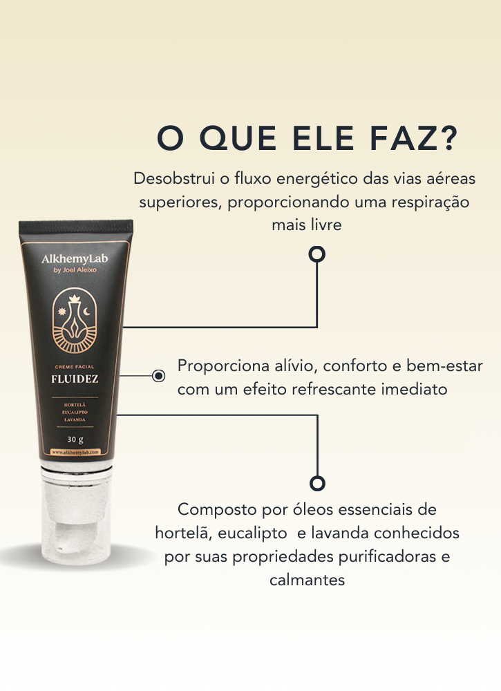 Creme Facial Fluidez Vegano 30g