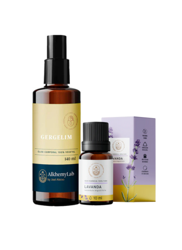 Kit Óleo Vegetal de Gergelim + Óleo Essencial de Lavanda