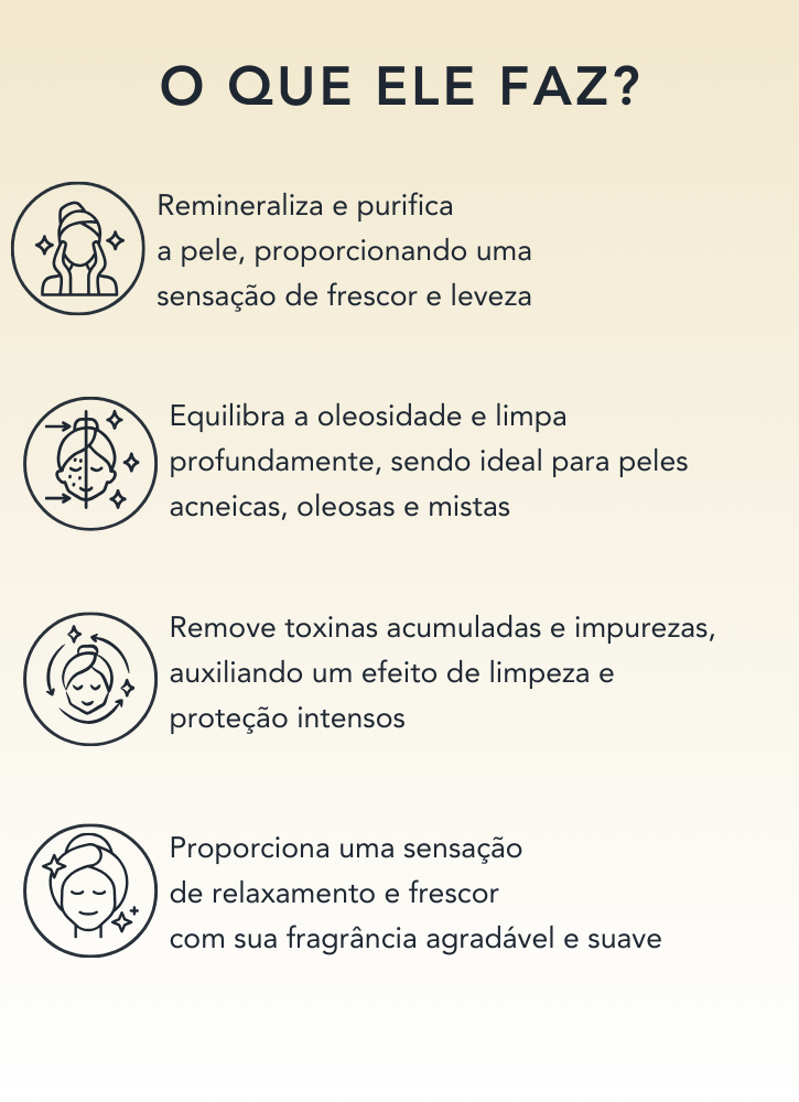 Máscara de Argila Limpeza e Proteção 200g