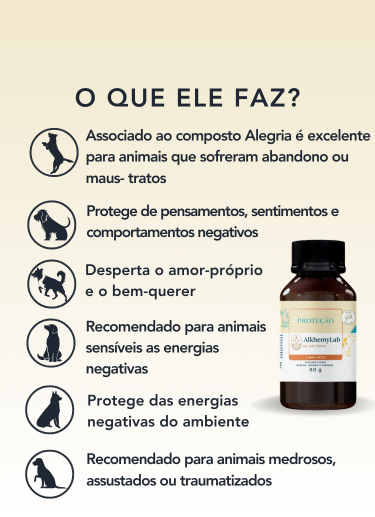 Floral em Glóbulos Vegano Proteção 50g - Linha Pets