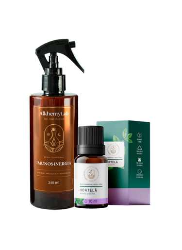 Kit Spray Corporal Imunosinergia + Óleo Essencial de Hortelã