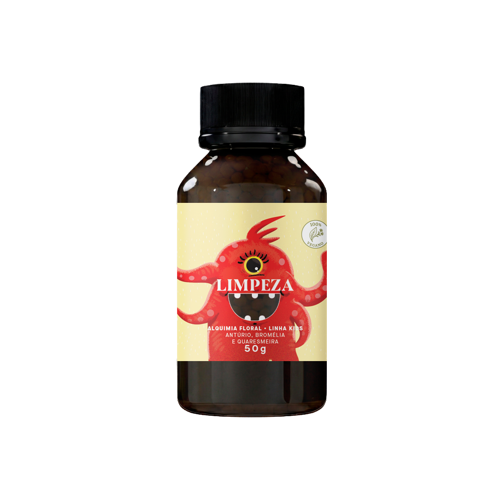 Floral em Glóbulos Vegano Limpeza 50g - Linha Kids